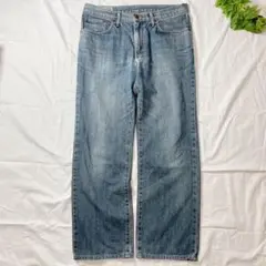 エドウィン ストレートデニムパンツ メンズ【L】コットン ブルー kd288