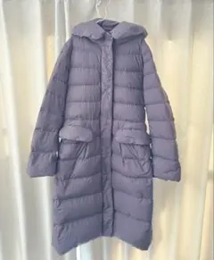 ユニクロ +J 袋付き　M ウルトラライトダウン フーデットロングダウンコート