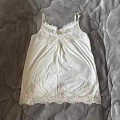 アクシーズ　axes femme アイボリー レース キャミソール　タンクトップ