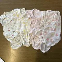 ユニクロ　メッシュ素材 、コットン　ベビー肌着 4点セット　ボディスーツ