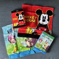 新品未使用　非売品　ミッキー　フェイスタオル　 正方形 第一生命　2枚