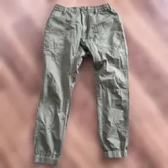 BEAMS ビームス カーキ ワークパンツ ゴムウエスト