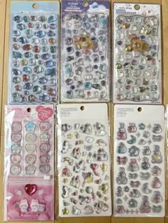 ぷっくりシール 6枚セット カミオジャパン