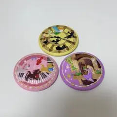 ディズニー　刺繍缶バッジ　３個セット
