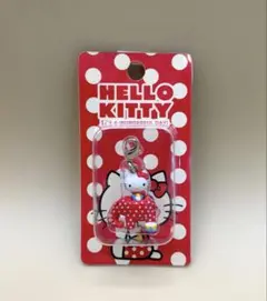 サンリオレトロ　　ご当地キティ　ファスナーマスコット　ドット柄　ゾウ