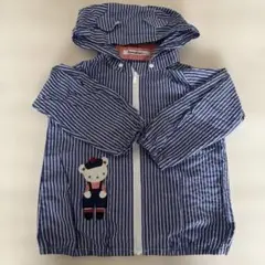 familiar フード付きストライプパーカー 100cm