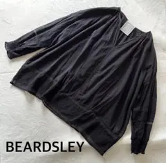 BEARDSLEY ビアズリー レース切替 プルオーバー ワイドブラウス 黒のサムネイル