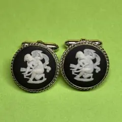 貴重 レア ウエッジウッド カフリンクス ブラックスター WEDGWOOD