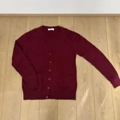 レディースカーディガンワインレッド