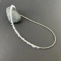 ナバホパール ネックレス 3mm 46センチ 燻し - メルカリ