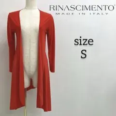 RINASCIMENTO リナシメント イタリア製　ロングカーディガン 赤 Sのサムネイル