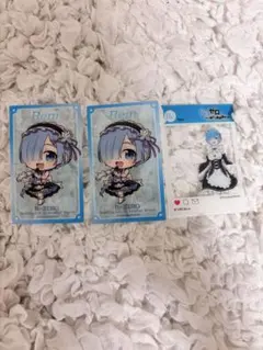 Re:ゼロから始める異世界生活　リゼロ　レム　まとめ売り　カード　スタンド