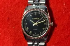 EC20）●完動腕時計★ARIOES ブラックフェイス★メンズ★標準仕様