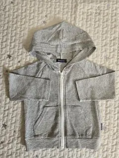 Moujonjon フード付きジップアップパーカー 80