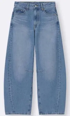 GU バレルレッグジーンズ Lサイズ ライトブルー