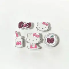 ジビッツ クロックス ハローキティ シルバー 5個セットのサムネイル