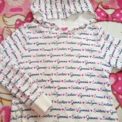 ジェニィ　総柄フード付きワンピース　トレーナー