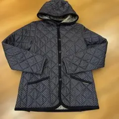 Lavenham ドット キルティングジャケットネイビー