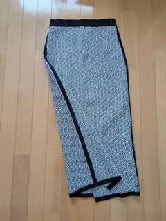 AMERICANHOLIC 幾何学模様 ロングスカートスリット ニットスカート