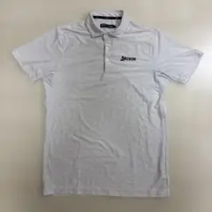 Srixon 波模様ポロシャツ ホワイト