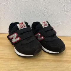 ［13cm］New Balance 313 ベビーシューズ ブラック/レッド