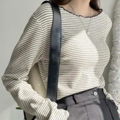 DAZY ストライプ長袖Tシャツ