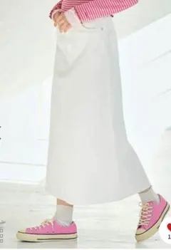 【新品同様】ロペピクニック 白 ホワイトデニム スカート