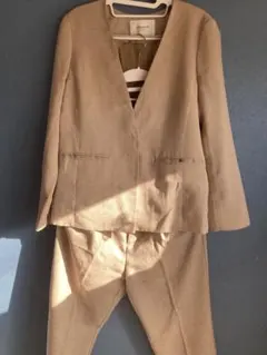 【美品】　OPAQUE.CLIP リネンライク　セットアップ　フォーマルスーツ