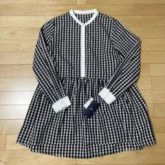 SHIPS 長袖シャツ ブラック・ホワイトチェック ONE SIZE