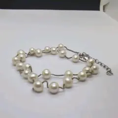 JUSGLITTY 3連パール ブレスレット 結婚式 ドレス【美品】 - メルカリ