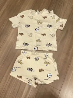 H&M 犬プリント Tシャツとショートパンツセット