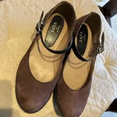 SAYA ストラップ付きウェッジソールシューズ