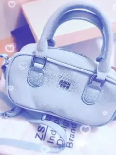 【美品】　ショルダーバッグ　水色　ホビ垢のサムネイル