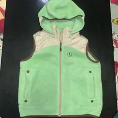 AIGLE フリース ベスト 130 緑