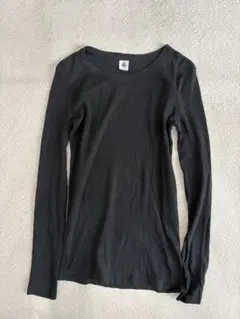 プチバトー　クルーネック　Tシャツ　黒　cdsのサムネイル