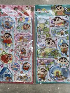 【海外限定・正規品】クレヨンしんちゃん ウォーターインシール★2枚セット