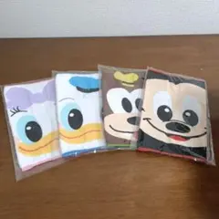 ディズニーキャラクターミニタオル4枚セット