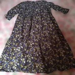 SM2＊サマンサモスモス＊七部袖＊花柄長袖ロングワンピース