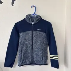 【2月中のみ出品】adidas neo フルジップパーカー ネイビー/グレー