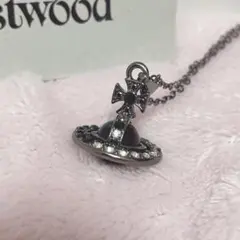 ヴィヴィアンウエストウッド タイニーオーブネックレス ブラック