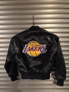 LAKERS レイカーズ　ナイロンジャケット　キッズ　USA製 スタジャン