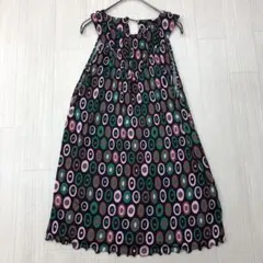 Desigual サークル柄 ノースリーブ ワンピース フレア XL 7 - メルカリ