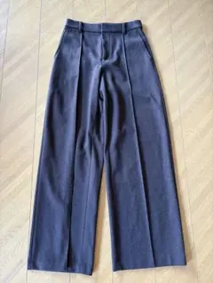 UNIQLO ブラッシュドジャージーワイドパンツ 丈長め