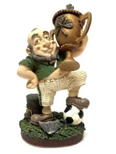 ブラーニーストーン社製　置物　サッカー　チャンピオン　hot shot