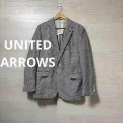 UNITED ARROWS★テーラードジャケット チェック 総柄 お洒落