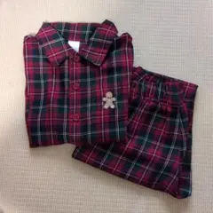 ジャニーアンドジャック　チェック柄パジャマセット　4T