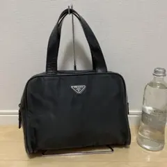 ■PRADA（プラダ）/良品 / ナイロン×レザー/ ハンドバッグ /ブラック