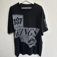 E2353 187INC KILLAFORNIA KINGS Tシャツ 黒 古着