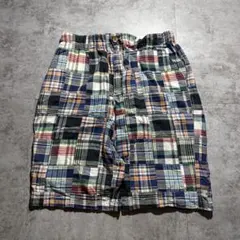 【格安】archive halfpants パッチワーク マドラスチェックy2kのサムネイル