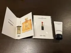 CHANEL ガブリエルエッセンス 香水サンプル ピンバッジ 美容液 3点セットのサムネイル